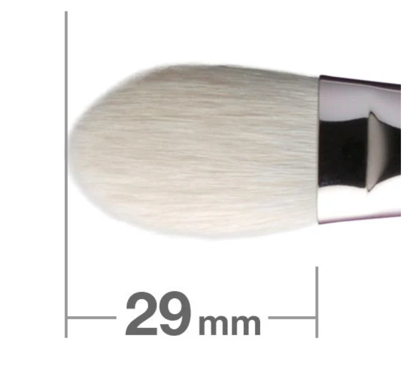 Hakuhodo J116 Highlighter Brush Round & Flat Hair:Goat