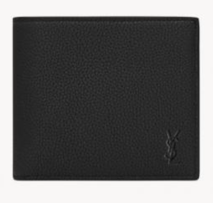 Cassandre Shadow Saint Laurent East/West Wallet in Grain Leather with Coin Purse