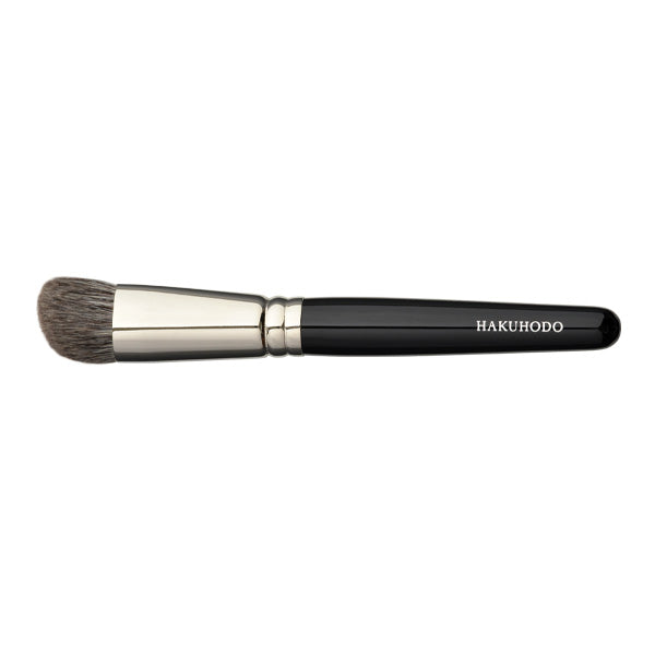 Hakuhodo G6458 Highlight Round Angled (Hair type: Gray squirrel, goat) (BkSL)