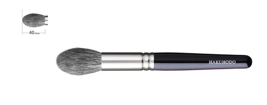 Hakuhodo G6530 Highlighter Brush Tapered ( Hair:Blue squirrel・Goat) BkSL