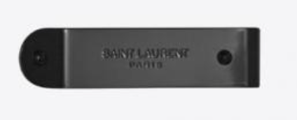 Saint Laurent ID Bill Clip (Black/Metal)