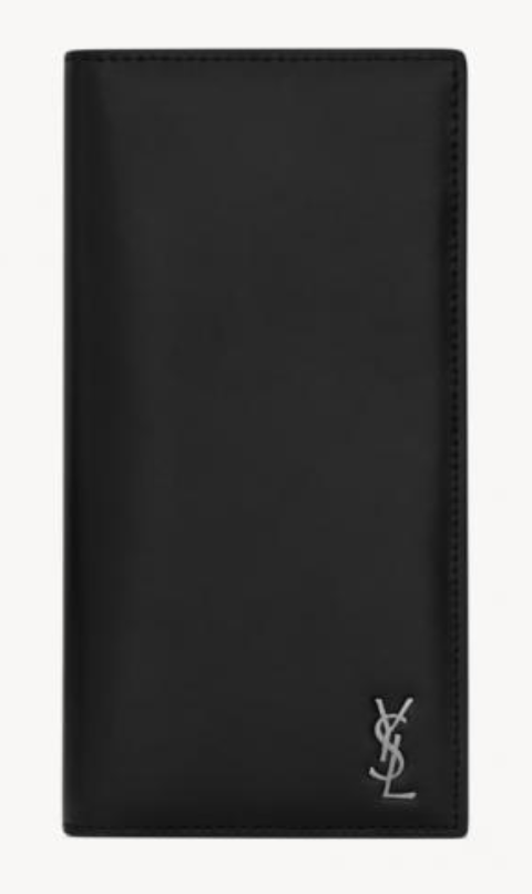 SAINT LAURENT Men's Continental Wallet "Tiny Cassandre" (Matte Leather)