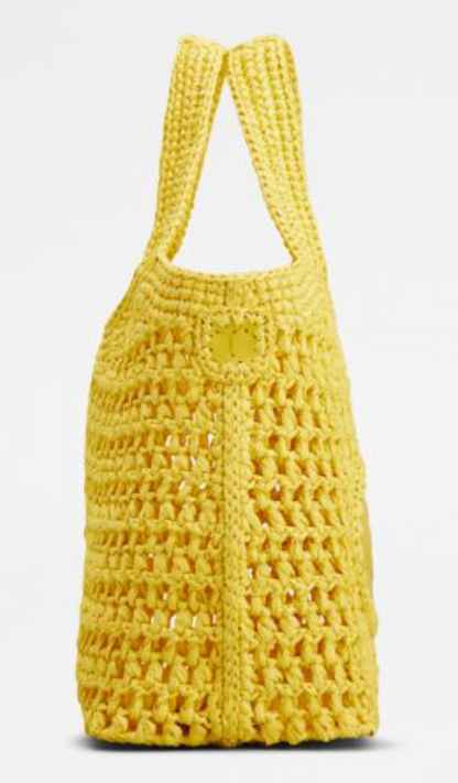 Japan Exclusive Raffia & Leather Mini Shopping Bag
