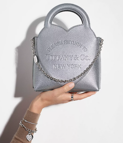 Return to Tiffany™ [Japan Limited] Mini Tote Bag Blush Pink Leather