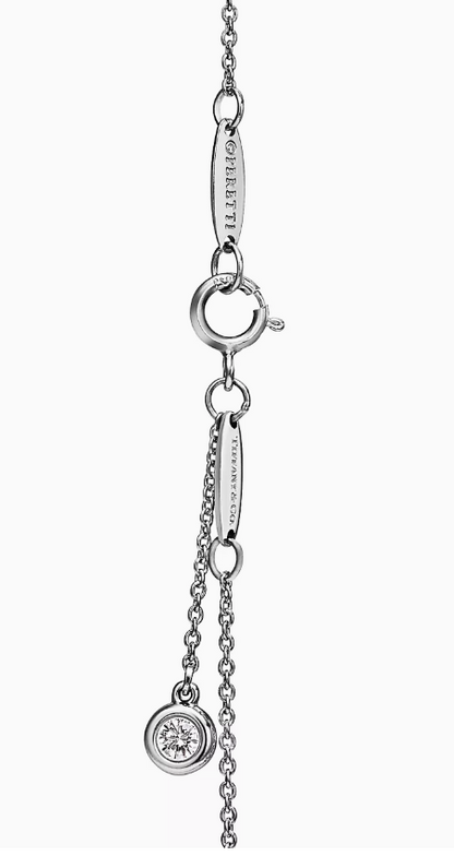 Elsa Peretti™ Color by the Yard Bracelet Aquamarine set in platinum