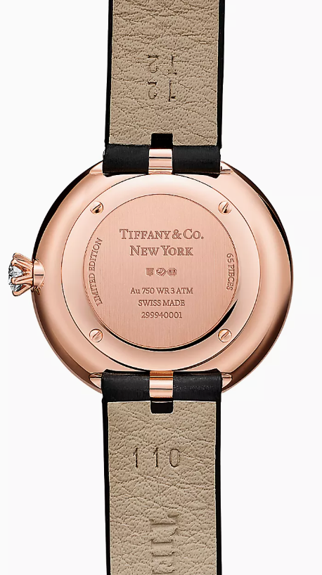 [Japan Limited] Tiffany Eternity 28mm Round Watch Pink sapphires and diamonds set in rose gold