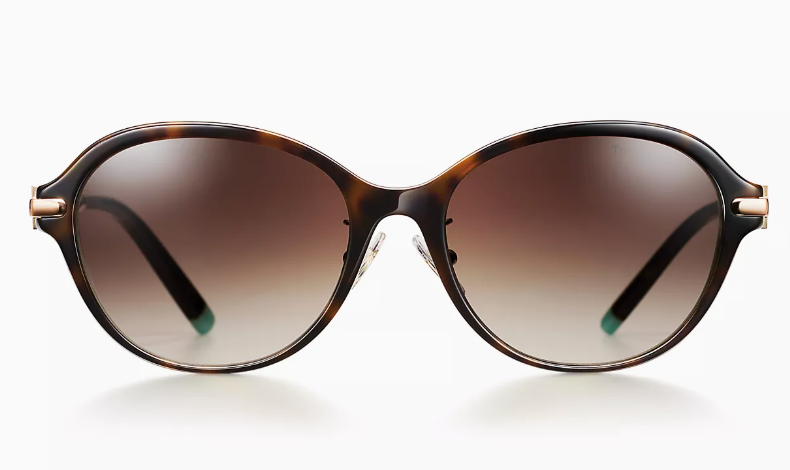 Tiffany T [Japan Limited] Sunglasses Tortoise & Tiffany Blue Acetate & Brown Lenses