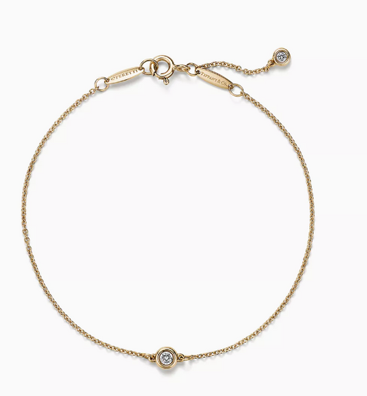 Tiffany & Co.[Japan Limited] Elsa Peretti™ Diamonds by the Yard™ Bracelet Diamonds set in 18k yellow gold