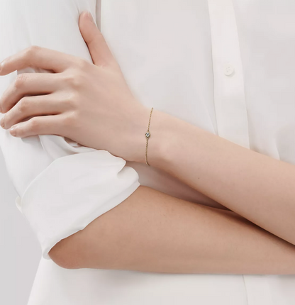 Tiffany & Co.[Japan Limited] Elsa Peretti™ Diamonds by the Yard™ Bracelet Diamonds set in 18k yellow gold