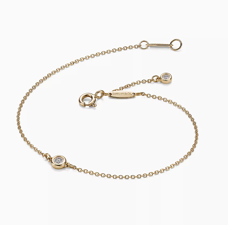 Tiffany & Co.[Japan Limited] Elsa Peretti™ Diamonds by the Yard™ Bracelet Diamonds set in 18k yellow gold