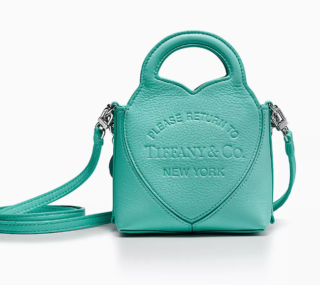 Return to Tiffany™ Micro Charm Tote Bag Tiffany Blue leather