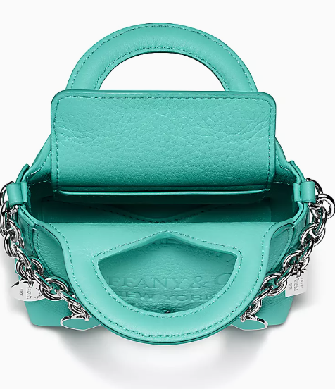 Return to Tiffany™ Micro Charm Tote Bag Tiffany Blue leather