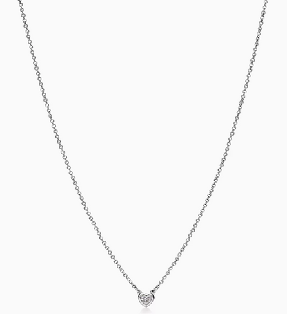 Tiffany Elsa Peretti™ Diamonds by the Yard™ Heart Pendant Platinum