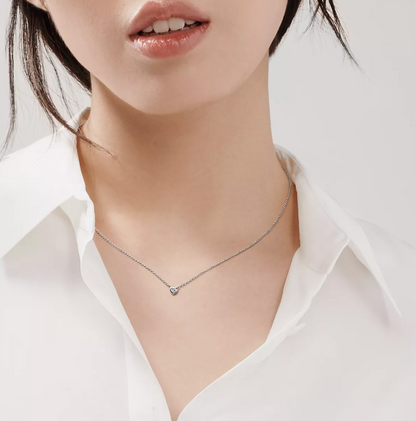 Tiffany Elsa Peretti™ Diamonds by the Yard™ Heart Pendant Platinum