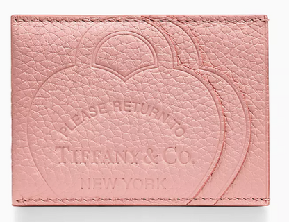 Return to Tiffany™ Card Case Blush Pink Leather