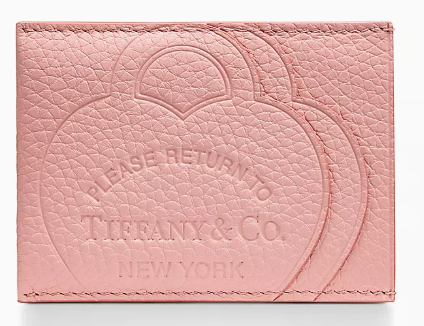 Return to Tiffany™ Card Case Blush Pink Leather