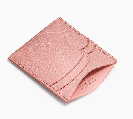 Return to Tiffany™ Card Case Blush Pink Leather