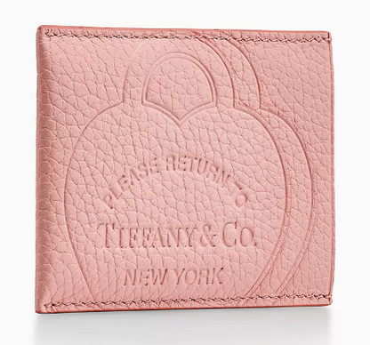 Return to Tiffany™ Card Case Blush Pink Leather