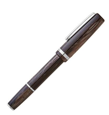 Estiebrook JR Pocket Pen, Tuxedo Black/Palladium Fountain Pen, Nib: F (Fine)