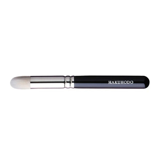 Hakuhodo J214R Duo Fibre Highlighter Brush Round (Hair:Goat & Synthetic fiber) BkSL