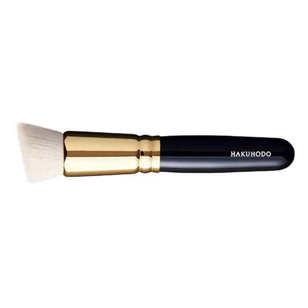 Hakuhodo S5557 Bk Powder& Liquid round slanting step (2mm step at tip)