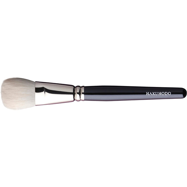 Hakuhodo J5543 Blush Brush Round & Flat BkSL  (Hair:Goat)