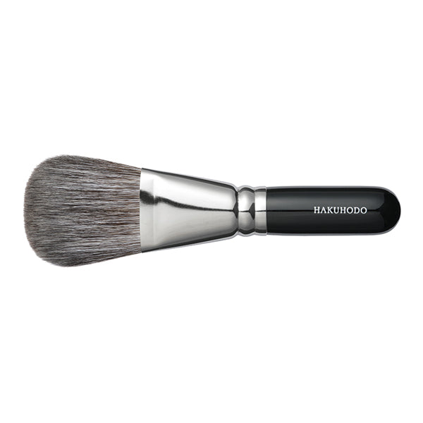 Hakuhodo G101A Finishing Brush - Round Flat (Hair: gray squirrel, goat)