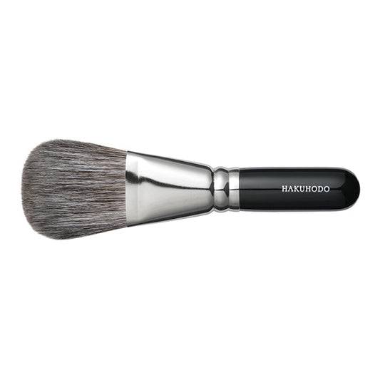 Hakuhodo G101A Finishing Brush - Round Flat (Hair: gray squirrel, goat)